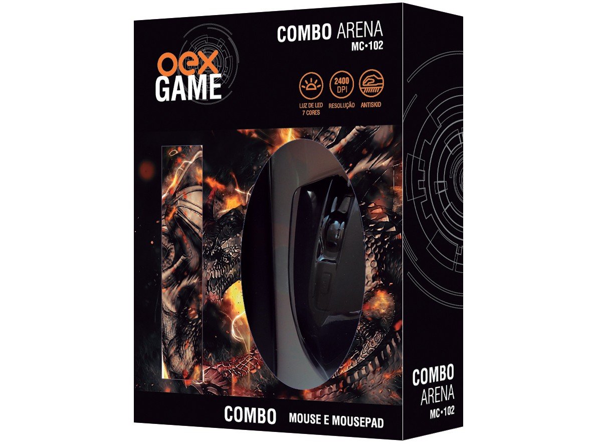 MOUSE GAMER COMBO ARENA MC102